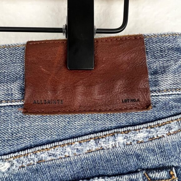 ALLSAINTS Lowe Low Rise Hot Pant Jean Shorts, Size 30 - Picture 5 of 6